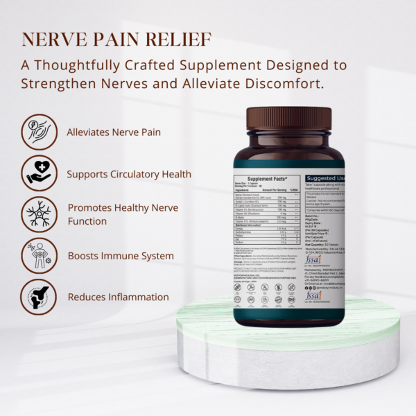 Nerve Pain Relief  - 30 Capsules in a Bottle - Image 2