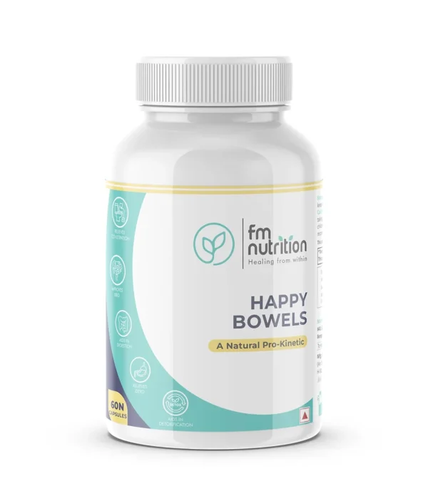 FMN Happy Bowels 60 capsules bottle