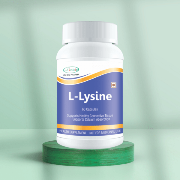 L-Lysine Capsules – 400mg - A Bottle of 60 Capsules