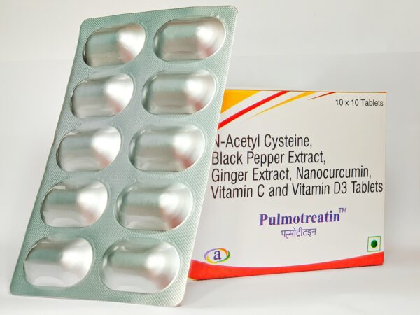 PULMOTREATIN TABLETS - A Stripe Of 10 Tablets