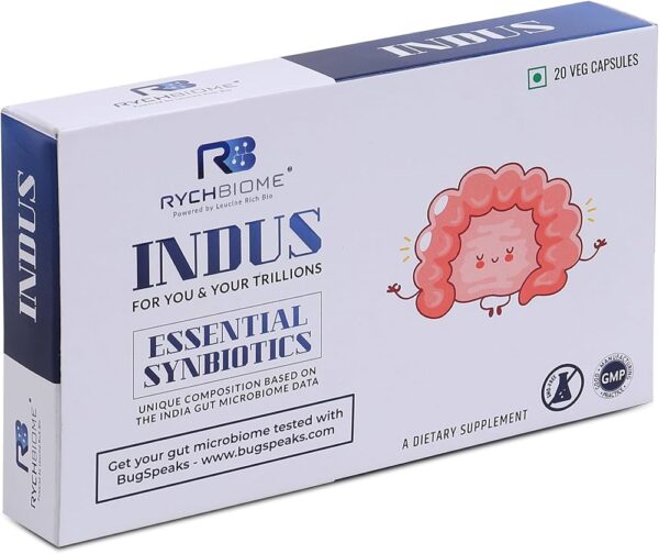 Rychbiome Indus Essential Synbiotics Veg Capsule - A Box Of 20 Caps