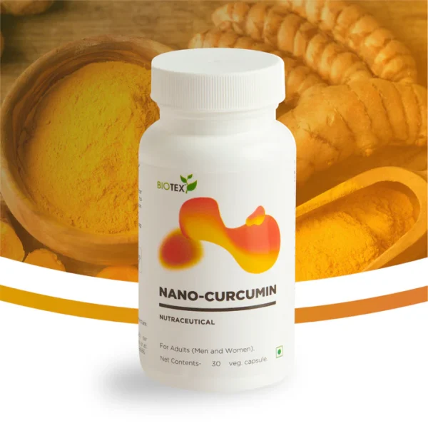 NANO CURCUMIN CAPSULES (BIOTEX) - A BOTTLES OF 60 CAPSULES