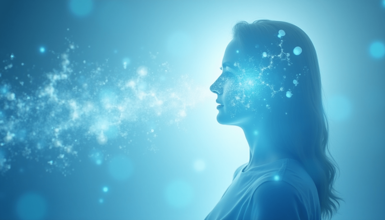 Concept illustration of ozone therapy showing oxygen transforming into ozone to support healing and regeneration.