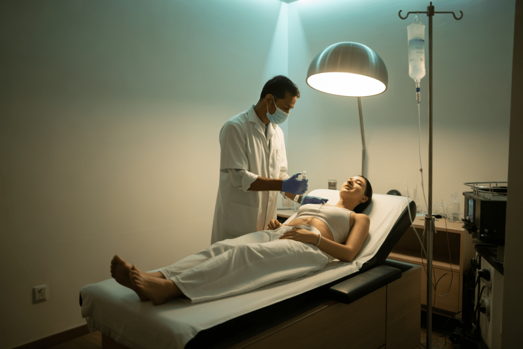 Ozone Therapy session in Bengaluru at a modern wellness hospital under medical supervision.