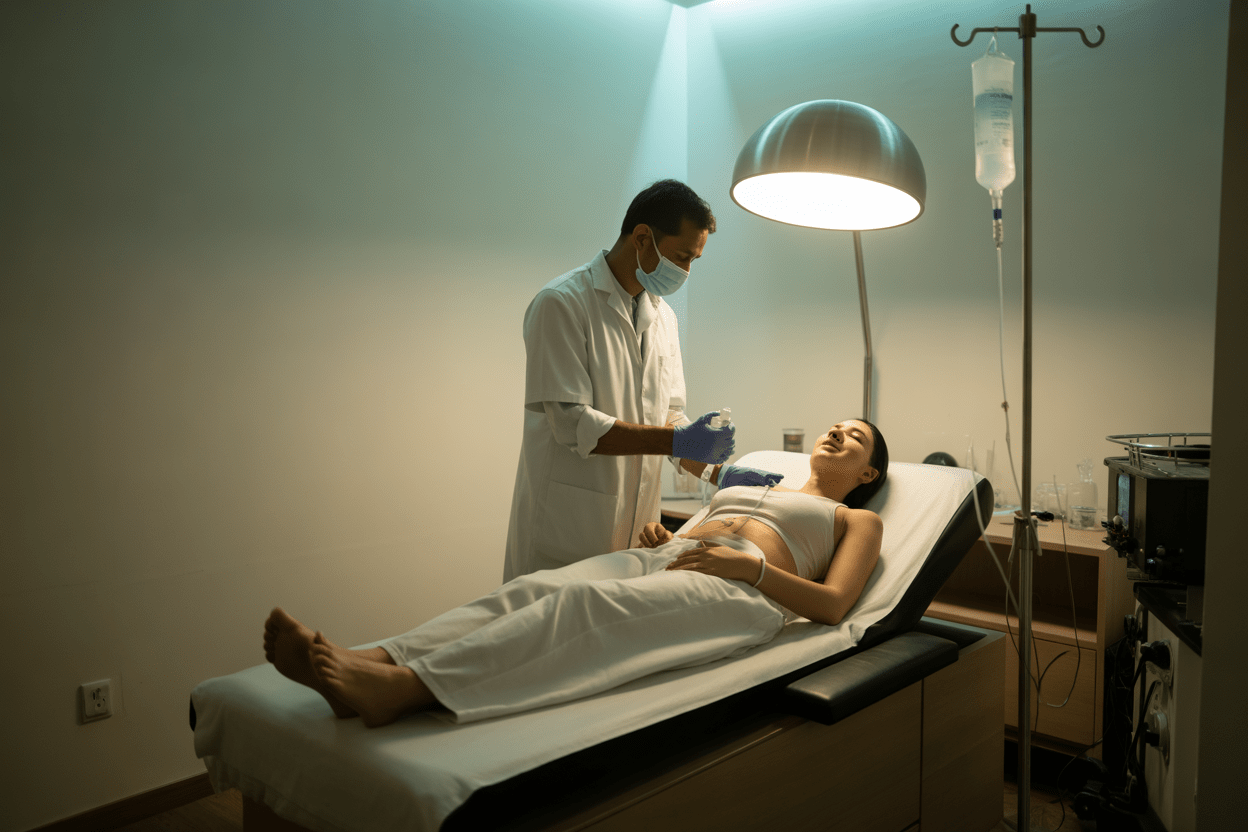 Ozone Therapy session in Bengaluru at a modern wellness hospital under medical supervision.