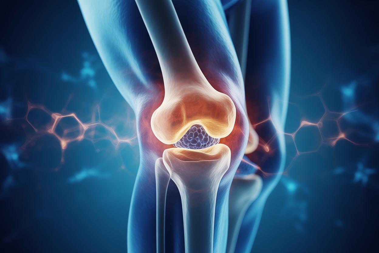 Prolozone therapy supporting regenerative healing in knee joint tissue