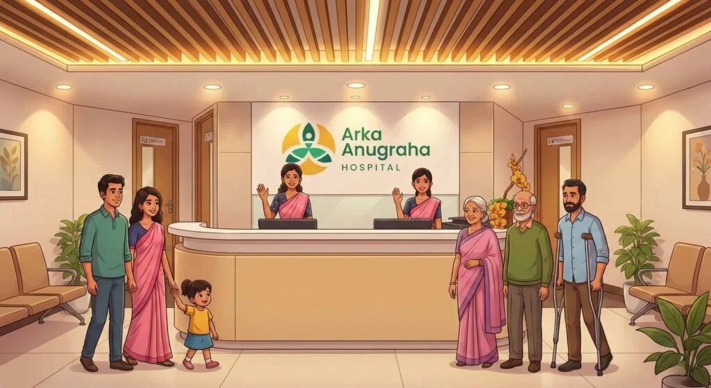 Arka Anugraha Hospital's Front Desk