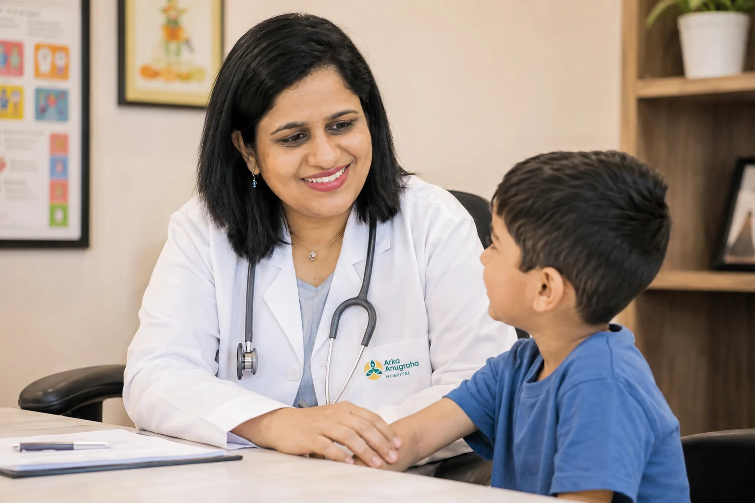 Dr. Smrithi Bhagiratha, pediatrician at Arka Anugraha Hospital JP Nagar