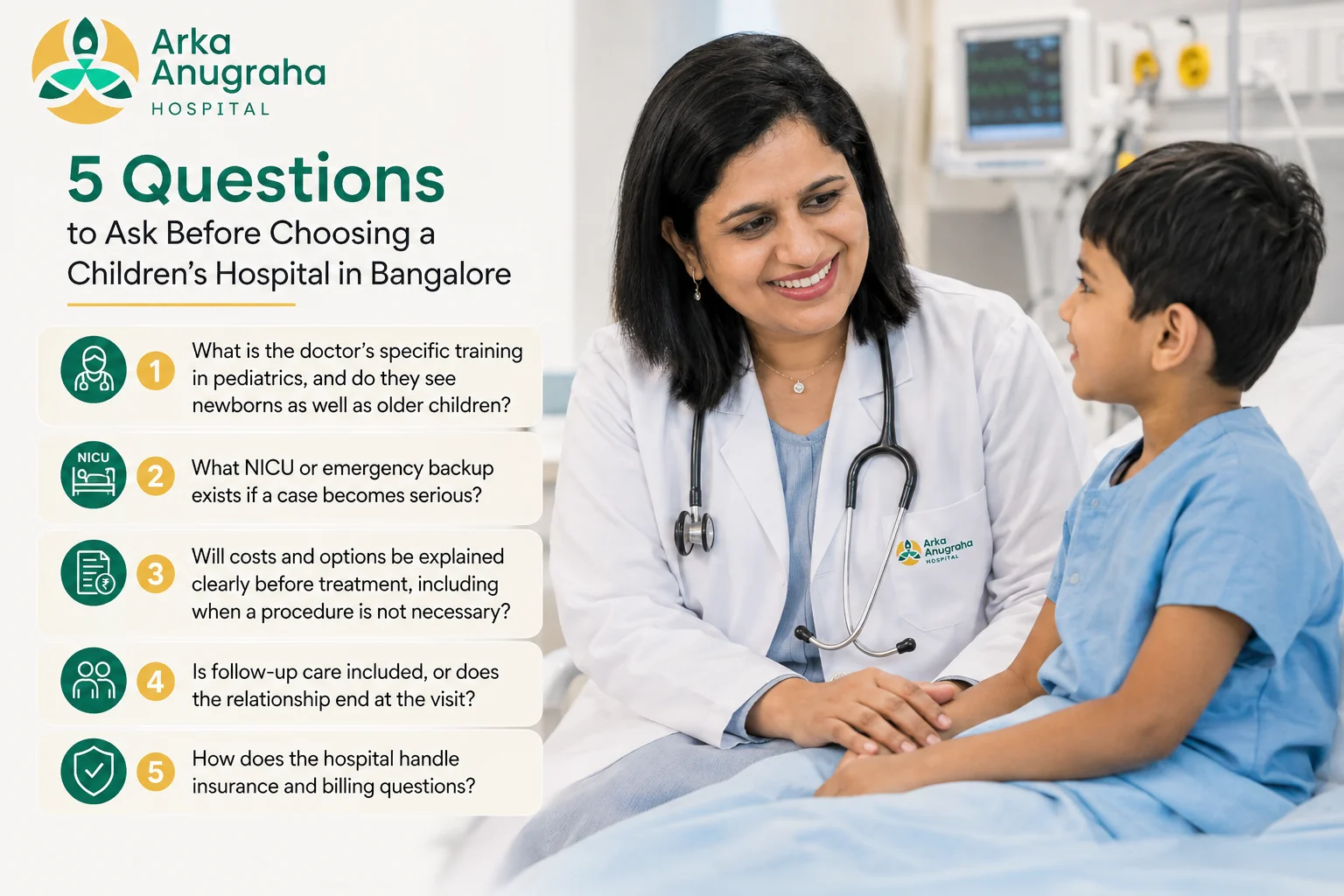 Checklist for choosing a children's hospital in Bangalore